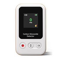 GZ-C010 Portable CO Detector with LCD Display 0-1000PPM Range 360H Standby Time Type-C Rechargeable 55g Lightweight for