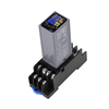 H3Y-4 Adjustable Time Relay 14 Pin LCD Digital Display DC 12V 24V AC 220V Dual Time Cycle Control Delayer With Base Fire