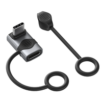 Hagibis 240W USB-C toC Adapter with Lanyard 80Gbps 90 Degree Converter 8K Video USB4 Adapter for MacBook iPhone 16 Pro