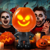 Halloween Pumpkin Man Decoration Props Ornaments Christmas Gift Projector Night Light Can Sing And Talk USB Charge