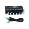 HAM-HP204 Stereo Audio Mixer Distributor Signal Selector 2 Input 4 Output 5X Magnification 3.5mm JRC NJM3414A DC 5-15V V