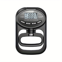 Hand Dynamometer Digital Grip Strength Tester 265 lb 120kg Max Rechargeable Battery USB LED Display Windproof Rubberize