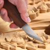 Handcrafted Precision Carving Knife CRV Blade Sharp Point Walnut Wood Handle Bamboo Handle Woodworking Sculpture Tool
