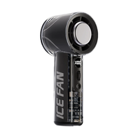 Handheld 100 Stepless Speed Fan Portable USB Rechargeable Desk Fan 3000mAh Battery Turbo Engine Ice Porcelain Cooling