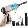 Handheld Vacuum Cleaner 120W 9000Pa Suction 40mins Working Time Portable Car Vacuum Cleaner with Multiple Nozzles for Ca