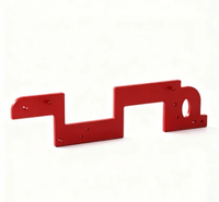 Handle Slotting Mold Arc Aluminum Alloy Cutting Slotting Mold Full Metal Design High Precision ±0.05 mm Red Finish Indus