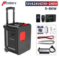 Hcalory A04 Diesel Heater 8KW Portable Diesel Air Heater All-in-one 110V-240V AC & 12V 24V DC Parking Heater with Blueto