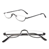HD Half Moon Reading Glasses Metal Frame Lightweight Eyeglasses for Unisex Vision Care +1.5~+3.5 Diopter