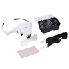 Head-Worn Magnifier 5 Interchangeable Lenses 1.0x-3.5x Touch Control 4 LED Lights USB Rechargeable Best for Mechanical R