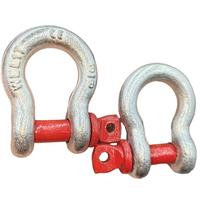 Heavy-Duty D-Ring Swivels 3/8in 1-Ton and 1/2in 2-Ton Rust-Resistant for Chains Wire Ropes Outdoor Construction Camping