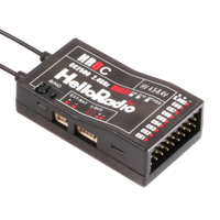 HelloRadioSky HR8C 2.4GHz 9CH CC2500 D8/D16/SFHSS PWM Mini Receiver for RC Airplane FPV Racer Drone RC Car Boat