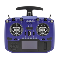 HelloradioSky V14 MAX R9 2.4GHz Built-in 1000mW ELRS/4IN1 CNC Metal RDC90 Gimbal Open Source EdgeTX Radio Transmitter OL