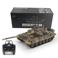 Heng Long 3938-1 Russian T90 7.0 1/16 2.4G RC Tank Infrared Battle Launch Vehicles Models Smoke Sound Toys
