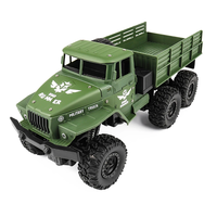 HENGRUI 553-07/08 RTR 1/16 2.4G 4WD RC Car Military Army Off-Road Truck Heavy Transport LED Light Alloy Body Remote Cont