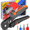 Hexagonal Self-Adjustable Ratchet Ferrule Crimping Tool Kit 23-10AWG 0.25-6mm² Crimper Kit with 400-2000pcs Wire Termina
