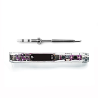HGLRC RC2 Soldering Iron OLED HD Display Smart Constant Temperature Compatible with TS / T12 Soldering Lron Tips for FPV