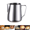 HiBREW 350ml Stainless Steel Frothing Coffee Pitcher Pull Flower Cup Cappuccino Milk Pot Espresso Latte Art Milk Frother