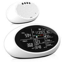 High Accuracy 10 in 1 PortableAir Quality Monitor CO2 TVOC HCHO PM2.5 PM1.0 PM10 AQI Alarm Temperature Humidity Display