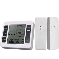 High Accuracy 433MHz Thermometer with Smart Alarm Function Indoor and Outdoor Temperature Range LCD Display Energy Effic