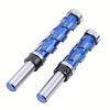 High-Grade Carbide Flush Trim Router Bit with 1/2" Round Shank Double Bearing Design for Woodworking Projects Ideal for