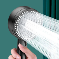 High Pressure8 Modes Boosted Shower Head Portable Rainfall Hoses Bathroom Bracket Bathroom Sets