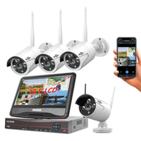 Hiseeu 4HB615 4HB613 5M 3MP 8CH NVR Security Cameras System Kit Waterproof Wireless Outdoor CCTV Camera Surveillance Sys