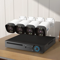 Hiseeu 4Pcs POE H.265+ Security IP Cameras 8CH 5MP NVR Camera System Support Audio Night Vision 10mIP66 Waterproof Onv