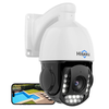 Hiseeu HD185-PZ 4K 8MP 30X Optical Zoom PTZ PoE Security Camera Color Night Vision Human Detection Two-Way Audio IP66 Wa