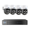 Hiseeu PK-4YHD985 5MP WiFi IP Camera AI Human Tracking Two-Way Audio Spotlight Alarm 270° Pan 90° Tilt IP66 Waterproof P
