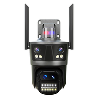 Hiseeu WF114 8MP 4K WiFi IP Camera Outdoor 8x Zoom Four Lens & Three Screen Auto Tracking Home Security CCTV Surveillanc