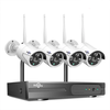 Hiseeu WK-4HB615 4CH 5MP Wireless Security Camera System H.265 Human Detection 360° Night Vision IP66 Waterproof 2.4G Wi