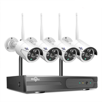 Hiseeu WK-4HB615 4CH 5MP Wireless Security Camera System H.265 Human Detection 360° Night Vision IP66 Waterproof 2.4G Wi