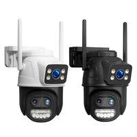 Hiseeu WS419B WS419QB 9MP WIFI IP Camera Three Lens & Dual Screen With 8X Zoom PTZ Camera Ai Auto Tracking Security Vide
