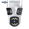 Hiseeu WSA18 8MP 4K 5X Zoom WiFi PTZ IP Camera Three Lens Three Screen Outdoor Camera Auto Tracking 2-Way Audio Video Su