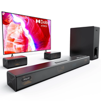 Hiwill A51 PRO Dolby Atmos Soundbar 420W 5.1CH Surround Sound System with 9 Drivers HarmonicX Sound Processing 3D Surrou