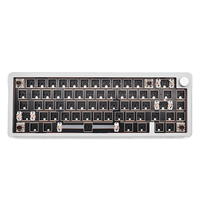HJS AL65 CNC Aluminum Mechanical Gaming Keyboard Customized Kit Hot Swappable RGB Type-C Wired Keyboard Kit Gasket-Mount