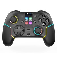 HONCAM STK-7052 RGB Lighting Wireless bluetooth Gamepad with Display Screen Supoorts Vibration Turbo Function with Motio