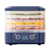 HONGMEI 5 Layer Food Dehydrator with Dual Knobs 35-75°C Temperature Control 360° Hot Air Circulation Low Noise for Healt