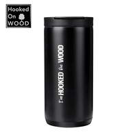 Hooked On Wood 400ML 304 Stainless Steel Coffee Cup Portable Travel Car Vacuum Insulated Keep Cold Hot Bottle Thermal Mu
