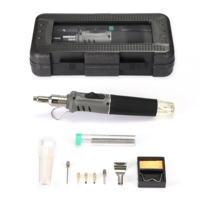 HS-1115K Soldering Iron Professional 10 in 1 Soldering Iron Set Butane Gas Soldering Iron Set 26ml Welding Torch Kit Too
