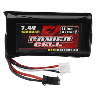 HS 7.4V 1200mAh 25C 2S Li-ion Battery for 18301 18302 18311 18312 18322 RC Car