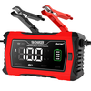 HTRC 10A Car Motorcycle Battery Charger 12V 24V Lead-Acid Lithium Battery Agm Smart Repair Charger Digital LCD Display