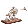 HX-15 Stirling Engine Helicopter Model Assembly Kit Physical Air Energy Combustion Engine with Black Walnut Solid Wood B