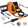 HX46 Soldering Station Kit 600W PID Temperature Control 150°C-500°C Fast Heating ESD Safe with LCD Display Auto Sleep Ca
