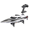 HXJRC HJ806B 2.4G 4CH RC Boat High Speed LED Light Speedboat Capsizing Reset Waterproof 35km/h Electric Racing Vehicles