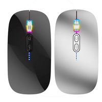 HXSJ M103 Tri-mode Wireless bluetooth Mute Mouse Power Display Ergonomics Type-C Rechargeable Mice