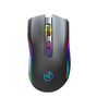 HXSJ T69 2.4G Wireless Gaming Mouse with RGB Lighting 1000-4800DPI Type-C Rechargeable 650mAh 8 Button Mouse for PC Gami