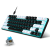 HXSJ V800 68 Keys Wired Mechanical Gaming Keyboard Hot Swappable Blue Switch LED Backlit Type-C Ergonomics 65% Layout Ga