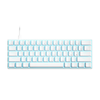 iBlancod K61 61 Keys Wired Mechanical Gaming Keyboard Hot Swappable Red/Blue Switch LED Backlit NKRO Type-C Ergonomics G