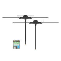 iFlight ExpressLRS 2.4GHz/900MHz ELRS 100mW Dual-Band True Diversity RX Receiver with Dual Antenna Support Gemini / True
